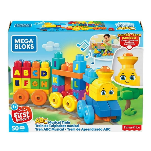 Set de Construcción Mega Bloks Fisher Price Tren ABC Musical con