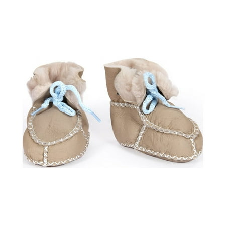 

Shawnee Natural Leather Indoor Baby Shoes Slippers Booties Winter Boots - Shearling - Sheepskin