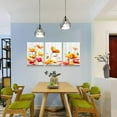 thumbnail image 4 of Bedroom Decoration kitchen Wall Artworks Canvas Wall Art for Living Room, 3 piece bathroom Wall decor Yellow flowers Watercolor painting posters Pictures office restaurant wall painting Home decor, 4 of 6