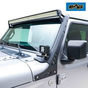 EAG 52" LED Light Bar Mount Fit for 2018-2022 Wrangler JL, Upper Windshield LED Mounting LED Work Light Bar Bracket (Does NOT fit for Mojave model)