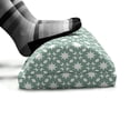 thumbnail image 5 of Geometric Foot Rest, Monochrome Illustration Along Abstract Starry Ornaments Squares Shapes, Non-Slip Backing Adjustable Ergonomic Memory Foam Leg Support for Office, Pale Teal and White, by Ambesonne, 5 of 5
