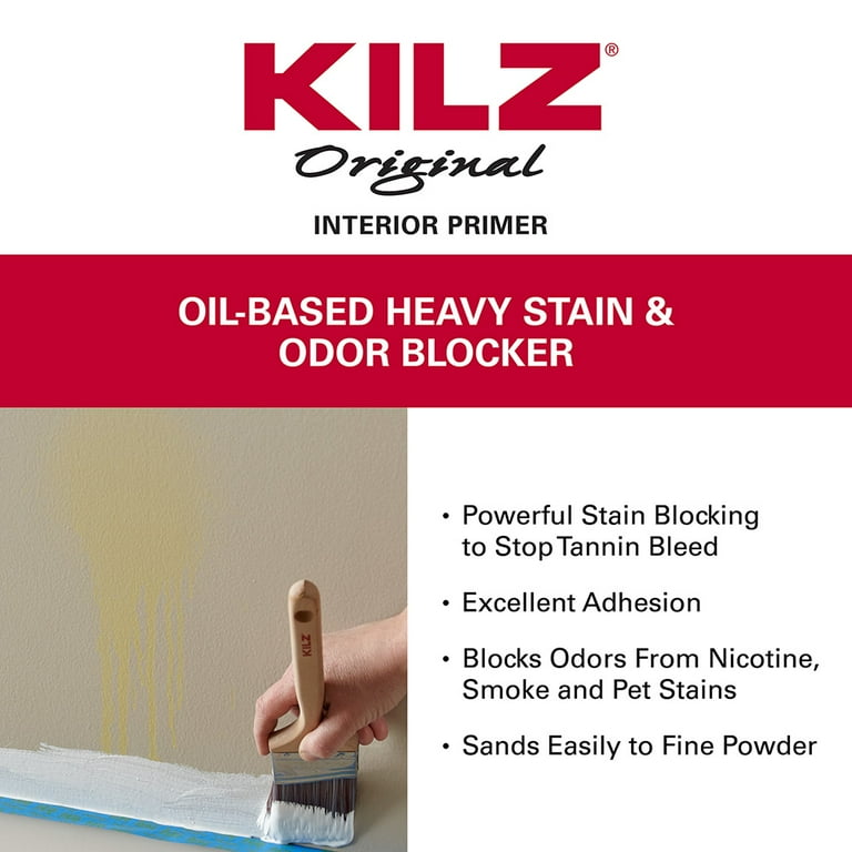 KILZ Original Water-based, Interior White Primer, Oil-Based, 1