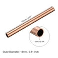 thumbnail image 2 of Uxcell 13mm OD 1mm Wall Thickness 150mm Length Copper Round Tube 2 Pack, 2 of 5