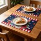 thumbnail image 5 of Americans Independence Day Themed Decorative Placemats Festive Table Mats Coffee Table Dining Table Decor Heat-Resistants Tablecloths Party Decorations, 5 of 6