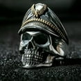 thumbnail image 3 of GKNET Heavy Stainless Steel Gothic Punk Biker Rings Fashion Mens Skull Delicate Jewelry Sz 6-13-#23-9, 3 of 6