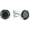 18K White Gold-Black, variant on Moissanite Stud Earrings for Women Men D Color VVS Round Cut Gemstones 18k White Gold Plated 925 Sterling Silver Hypoallergenic for Wedding Party Gift Jewelry