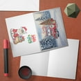 thumbnail image 4 of Santa is Coming Manx Merry Christmas Xmas Noel Truck Tree 7x5in Folded Greeting Card Cat Lover Kitten Owner Gifts Single Note Card with Envelope - 02023, 4 of 5