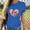 Blue, variant on Valentines Day Gifts! Titcea Valentines Tshirt for Women Letter Print Crew Neck Short Sleeve Heart Shirt Loose Comfort Casual Shirts