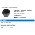thumbnail image 2 of Cup Holder - Compatible with 2005 - 2015 Nissan Xterra 2006 2007 2008 2009 2010 2011 2012 2013 2014, 2 of 2