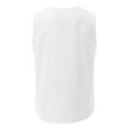 thumbnail image 3 of Tank Top for Men, Men Summer Drawstring Pocket Solid Color Printed Sleeveless Tank Top Casual Shirt, 3 of 3