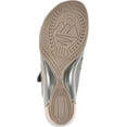 thumbnail image 6 of White Mountain Womens Valencia Faux Leather Peep-Toe Wedge Sandals, 6 of 6
