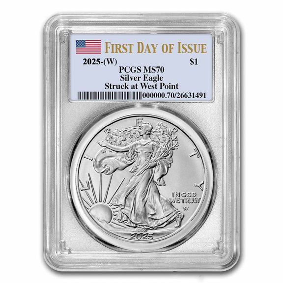 2025-(W) American Silver Eagle MS-70 PCGS (First Day of Issue)