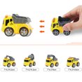 thumbnail image 4 of Fridja Children's Mini Metal Friction Powered Cars Push and Go Vehicles Pull Back Car, 4 of 6