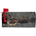 thumbnail image 3 of Coolnut Mailbox Covers Magnetic Standard Size Eagle in Flight at Snowfall Seasonal Mail Wraps for Home Outdoor Decor, 25.4"x20.78", 3 of 5