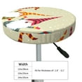 thumbnail image 4 of Balery Christmas Card With Gnomes Velvet Round Bar Chair Cushion Cover Adjustable, Protects From Scratches And Stains, Soft & Washable Ideal For Wooden And Metal Stools - 13 Inch, 4 of 7