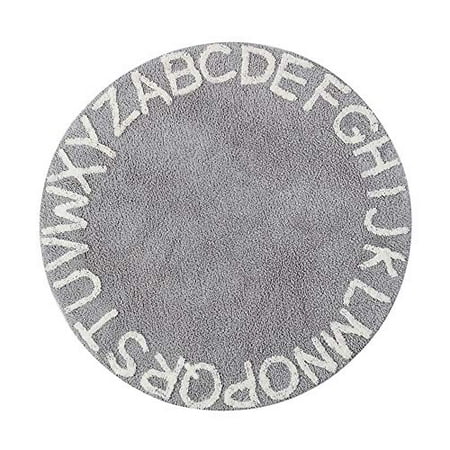 Round Kids Playroom Abc Rug Soft Alphabet Nursery For Bedroom Playtime Collection Learning Game Carpet Classroom Best Shower Gift Infant Toddlers 47 Grey White Canada Round Kids Playroom Abc Rug Soft, Round Black And White Rug Nursery