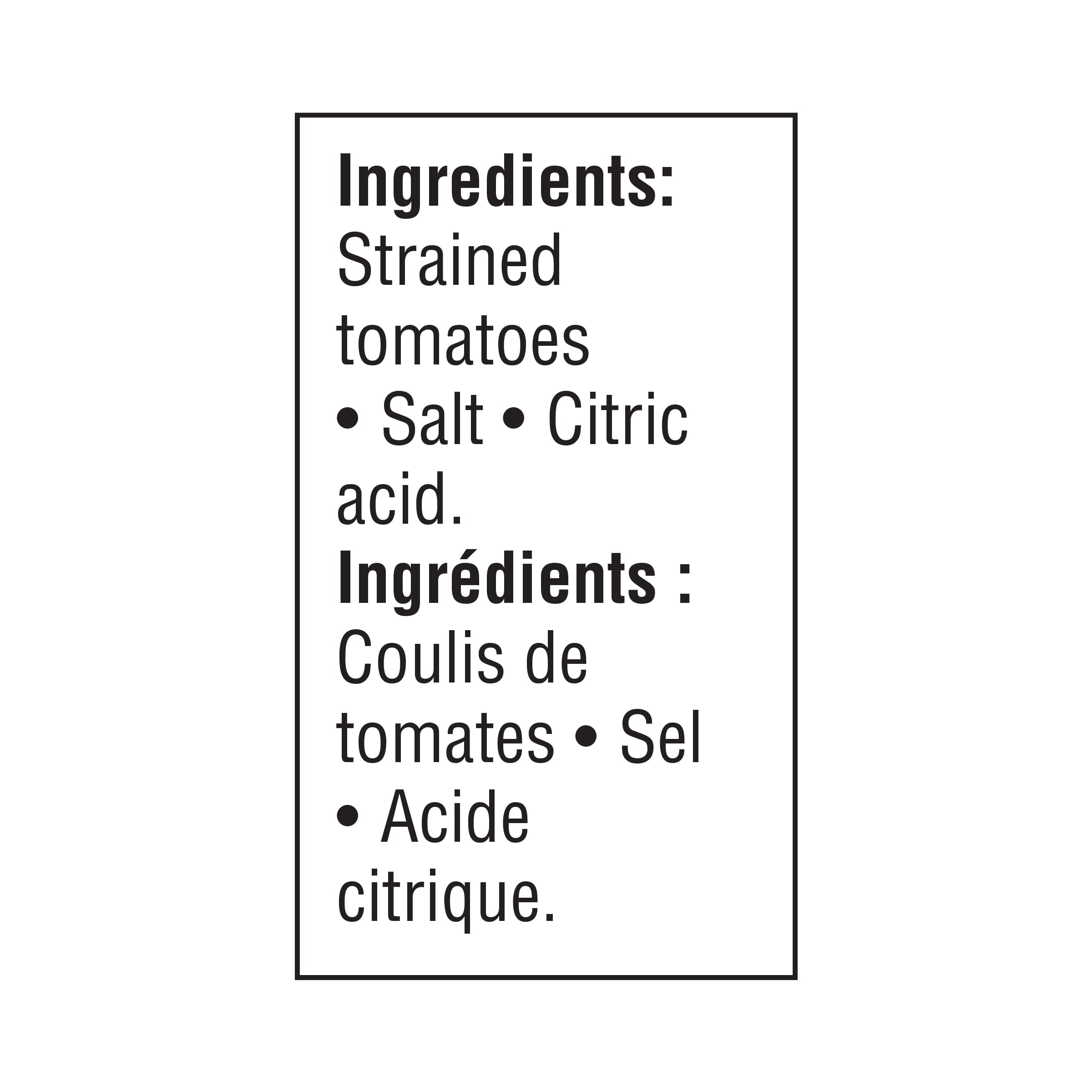 Great Value Passata Strained Tomatoes, 480 mL