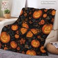 thumbnail image 2 of Halloween Blanket 39.4x27.6in Flannel Throw Halloween Themed for Couch Bedroom Decor by OVFUIZ, 2 of 8