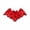 Red, variant on LEFXSMR Halloween Bathroom Rugs, Non Slip Bats Shaped Bath Mat, Soft Absorbent Toilet Rug for Holiday Halloween Decorations, Black