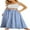 Blue White Flower, variant on JuneFish Women's Flowy Maxi Skirt Summer Beach Pleated High Waisted Casual Long Skirts with Pockets