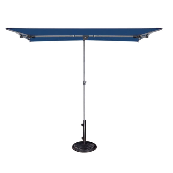SimplyShade 7' Outdoor Patio Rectangle Balcony Umbrella, Navy Blue
