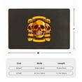 thumbnail image 4 of XMXT Non-Slip Area Rug, Gold Skeleton Badge Polyester Rugs for Living Room, 72 x 48 inches, 4 of 9