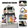 thumbnail image 3 of FORMRS Mini Backpack Purse for Women Travel Daypack Casual Shoulder Bag, Colorful Road at Night, 3 of 7