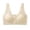 A-Beige105, variant on Daisy Bras For Older Women Front Closure Comfortable Shoulder Strap Cotton Backless Full Coverage Comfort Push Up Bras