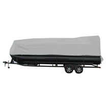 ALL-CARB Waterproof Pontoon Protect Heavy Boat Covers Coating Trailerable Boat Cover Gray