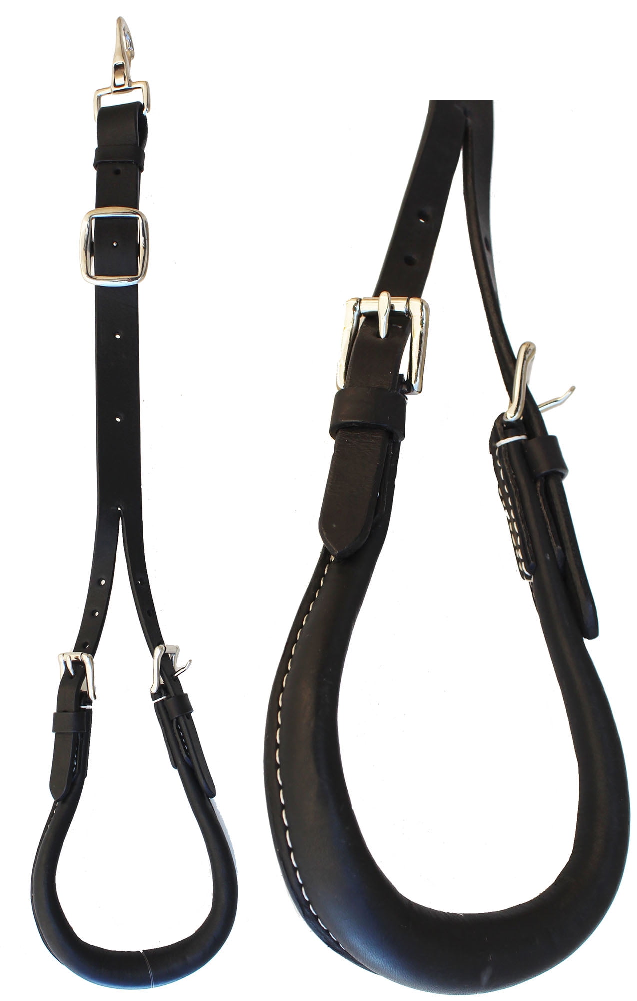 Western Horse Selle arrière rembourrée en cuir avec billettes