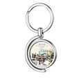 thumbnail image 1 of Rascacielos de tugurios en Macao, China Rotating keychain Metal Keyring Holder, 1 of 2