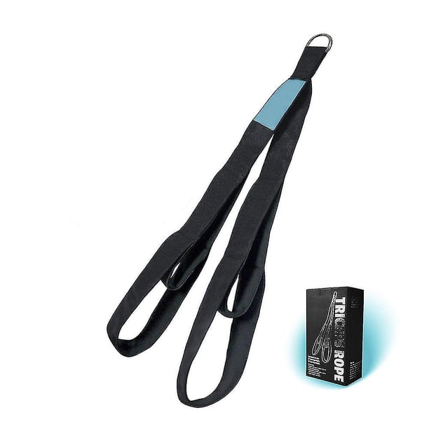 Accesorio de cable de cuerda de tríceps. 28,7 pulgadas y 22 pulgadas, dos longitudes integradas en una cuerda de tracción. Equipo de gimnasio con correas de extensión de tríceps. Mango de entrenamient Feliz Sencillez