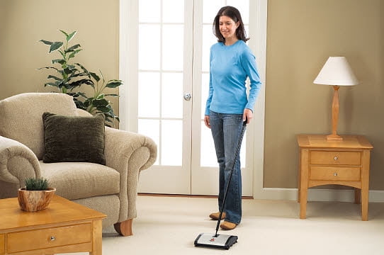 BISSELL Natural Sweep Carpet & Floor Manual Sweeper 92N0 - 2