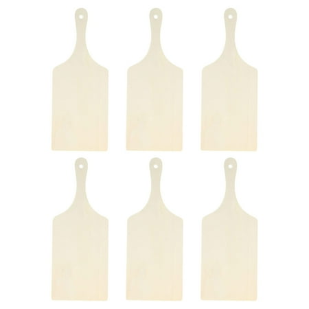 

6Pcs Small Chopping Board with Handle DIY Drawing Cutting Board Decorative Wood Tray