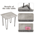 thumbnail image 4 of Organizedlife Modern End Table with Mental Hairpin Legs,Small Coffee Table,Sofa Table for Living Room,Bedroom and Patio,Antique White, 4 of 9