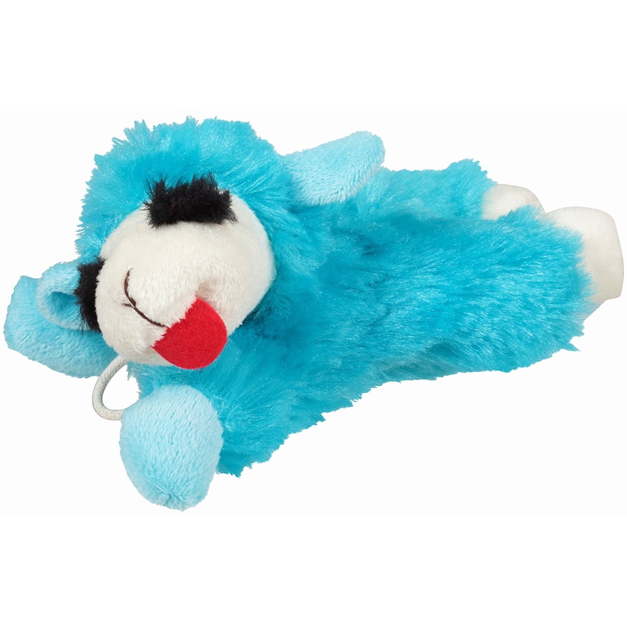 blue lamb chop dog toy