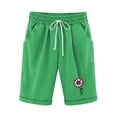 thumbnail image 4 of Puntoco Pantalones Cortos De Verano Mujer Moda 2024 Pantalones Cortos De Mujer Algodón Y Lino Estampado De Moda Cintura Elástica Pantalones De 5 Pulgadas Cordón Pantalones Cortos De 5 Pulgadas, 4 of 4