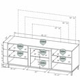 thumbnail image 5 of LED TV Stand for TVs for Up to 70" Fireplace TV Cabinet Entertainment Center Media Console with Open Shelves for Living Room, 5 of 10
