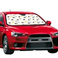 thumbnail image 2 of Kdxio Cute Cat Print Front Windshield Sun Shade,Folding Auto Sunshade for Car Truck SUV-Medium, 2 of 7