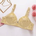 thumbnail image 4 of Womens Sports Bra Convertible Bra Feature V-Neck Full-Figure Bra Style W-839 Yellow XXL, 4 of 5