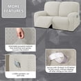 thumbnail image 4 of Funda reclinable ULTICOR Jacquard Stretch Ivory, 4 of 6