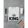 thumbnail image 3 of King 07 Matching Father Son Graphic Men White T-Shirt, Male Small, 3 of 4