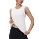 thumbnail image 2 of Camiseta sin mangas MAGCOMSEN de verano para mujer, transpirable, blanca, talla XL, 2 of 6