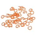 thumbnail image 1 of Unique Bargains Open Jump Rings, 8mm Colorful O-ring Connectors for DIY Crafts Jewelry Making, Carbon Steel, Orange, 100Pack, 1 of 5