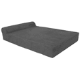 thumbnail image 2 of Barker Jr. - 4" Pillow Top Orthopedic Dog Bed with Headrest, 2 of 8