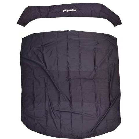 Premier Pontoon Boat Bimini Cover 45498-17 | Blue 128 x 114 w/ Boot