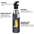 thumbnail image 3 of Yayeee 20oz Insulated Water Bottle Double Wall Stainless Steel with Flip Straw Lid, Halloween Colorful Ghosts, 3 of 7