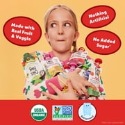 Once Upon a Farm Organic Refrigerated Kids Snack Strawberry Banana Swirl Dairy-Free Smoothie, 4oz Pouch (4 Pack)