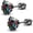 2pcsBlack, variant on Screw Back Mens Earrings Stud Surgical Stainless Steel Studs Earrings for Women Men Hypoallergenic Cubic Zirconia Flat Back Screw on Earring for Multiple Piercing
