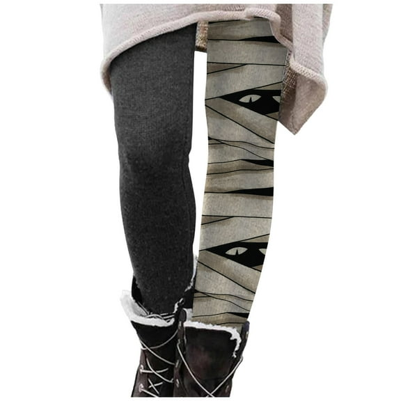 Edvintorg Halloween Costumes 2025 Women's Joggers Pants Leggings for Women High Waist Stretchy Warm Thermal Pants Elastic Workout Yoga Pants